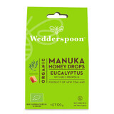 Biologisch snoepje met manuka honing, eucalyptus en propolis, 120 g, Wedderspoon