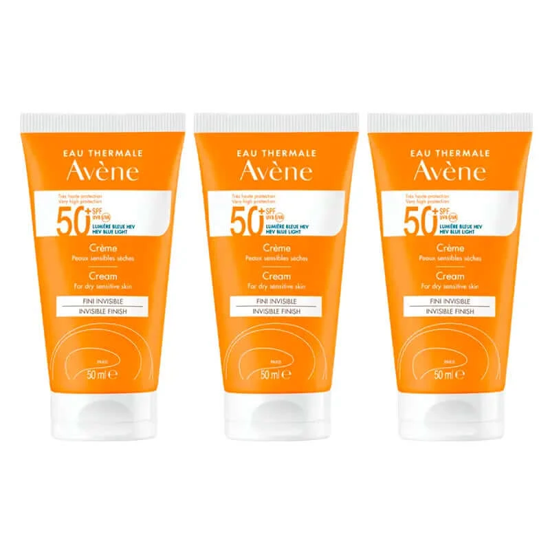 Avene Zonnecrème Spf 50+, 3 x 50 ml