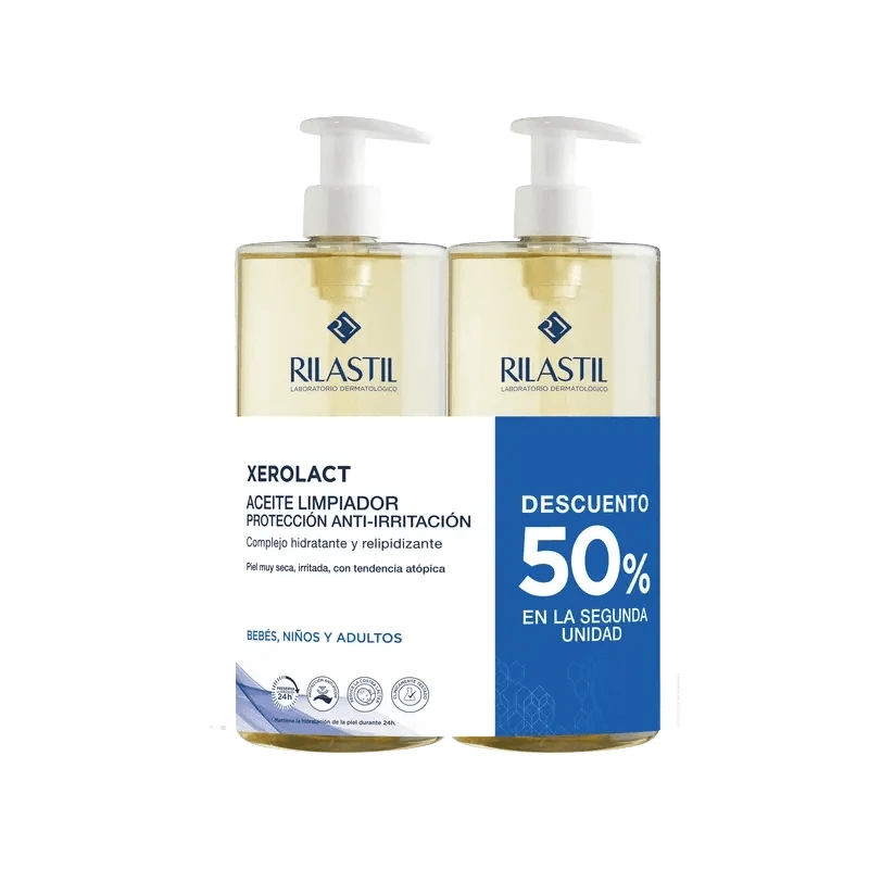 Rilastil Duplo Xerolact Olie 2 x 1000 ml