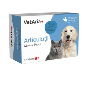 VETARIA+ Gewrichten, XS-XL, gewrichtssupplement voor honden en katten, Kip, doos, 30 capsules
