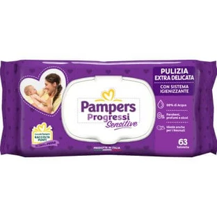 Pampers sensitive aloë ric doekjes 63 stuks