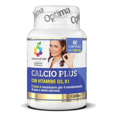Kleuren van leven calcium plus 60 tabletten 1200 mg