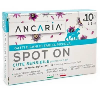Ancaria spot-on katten en kleine honden 10 pipetten x 1,5ml