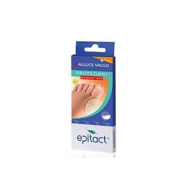 epitact siliconen hallux valgus beschermer met actief epitheel 2 stuks