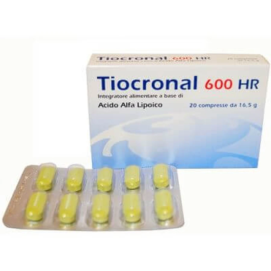 Thiocronal 600 hr 20 tabletek: ceny i cechy