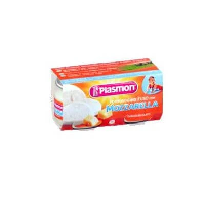 Plasmon gehomogeniseerde mozzarella kaas 80 g x 2 stuks