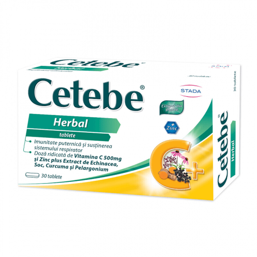 Cetebe Herbal, 30 comprimés, Stada