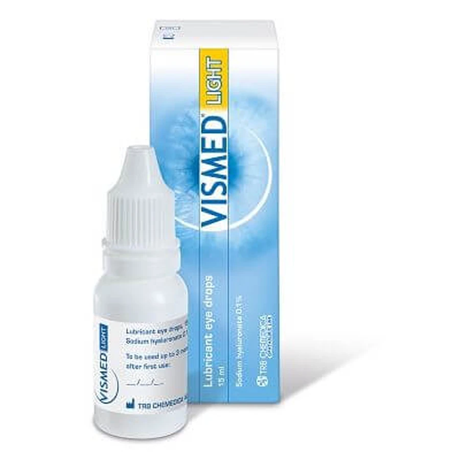 Vismed light eye drops bottle 15 ml