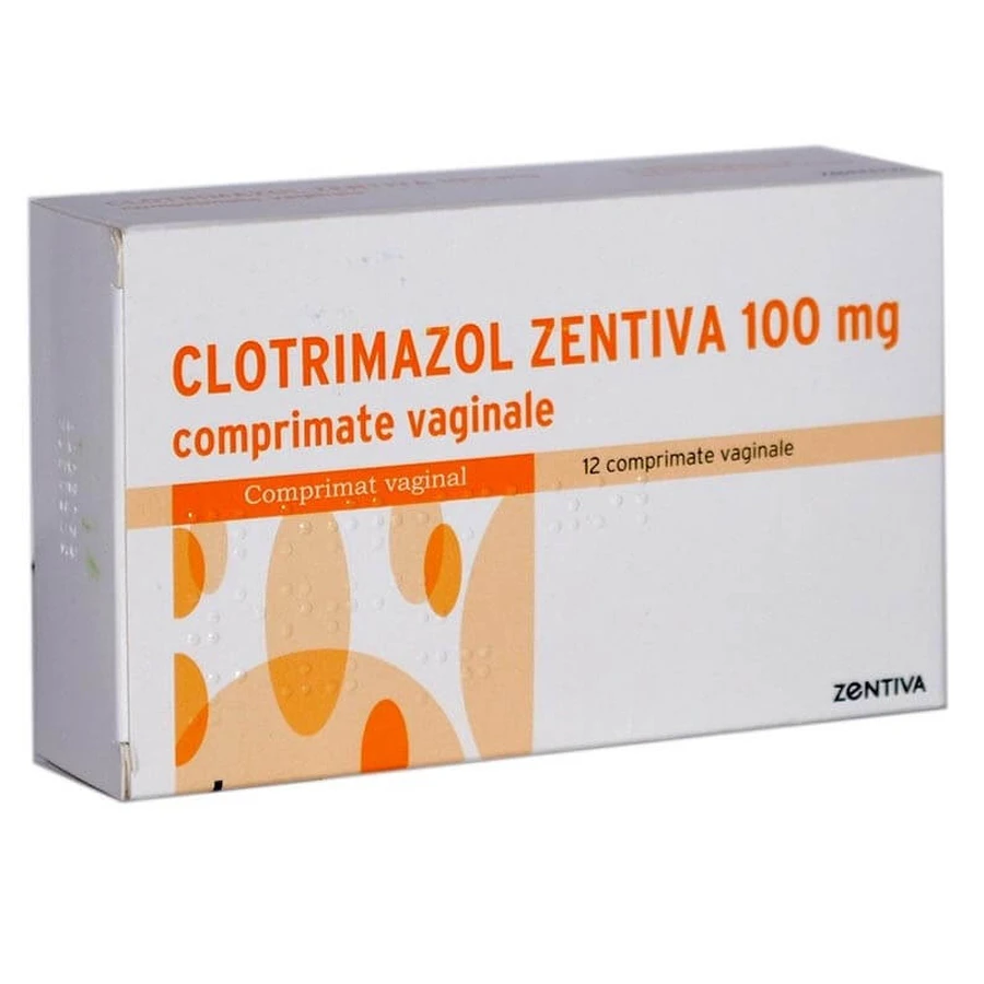 Clotrimazol 100 mg, 12 vaginale tabletten, Zentiva
