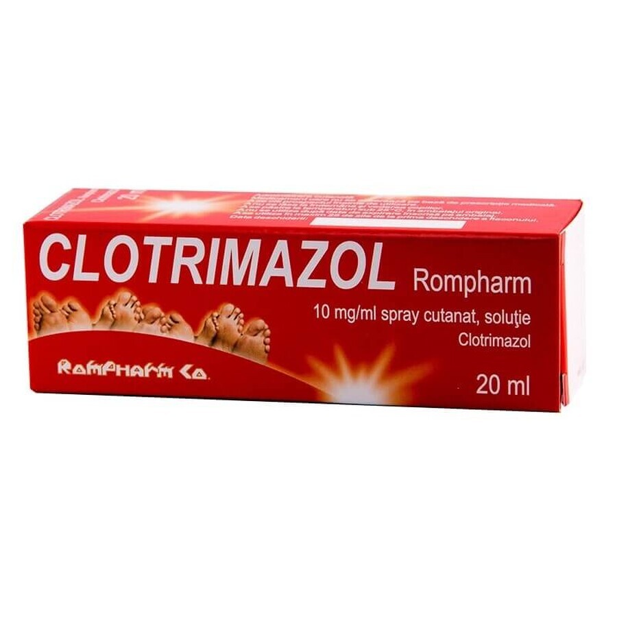 Clotrimazolo spray 10 mg/ml, 20 ml, Rompharm