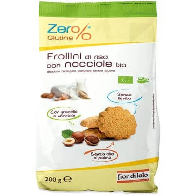 Zer%gluten glutenvrij rijstkoekje met hazelnoten 200 g