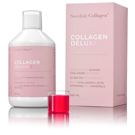 Collagène hydrolysé marin liquide Deluxe 12.500 mg, 500 ml, Swedish Nutra