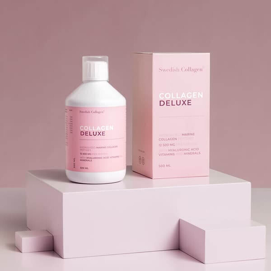 Collagène hydrolysé marin liquide Deluxe 12.500 mg, 500 ml, Swedish Nutra