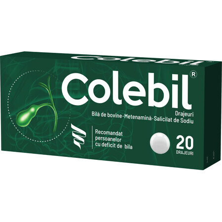 Colebil, 20 drajeuri, Biofarm