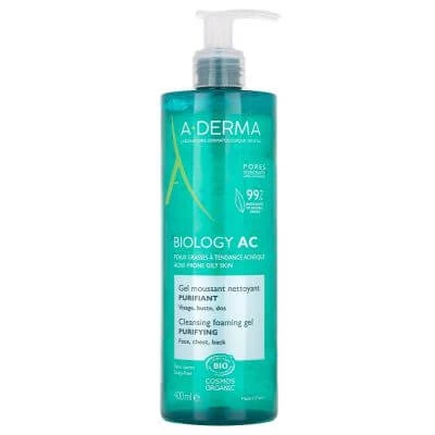 Aderma biology ac zuiverende schuimende reinigingsgel 400 ml