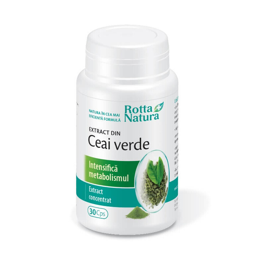 Tè verde, 30 capsule, Rotta Natura