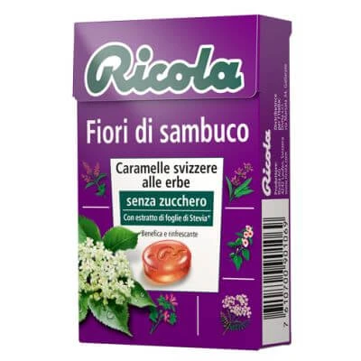 Ricola Vlierbloesem zonder suiker 50 g