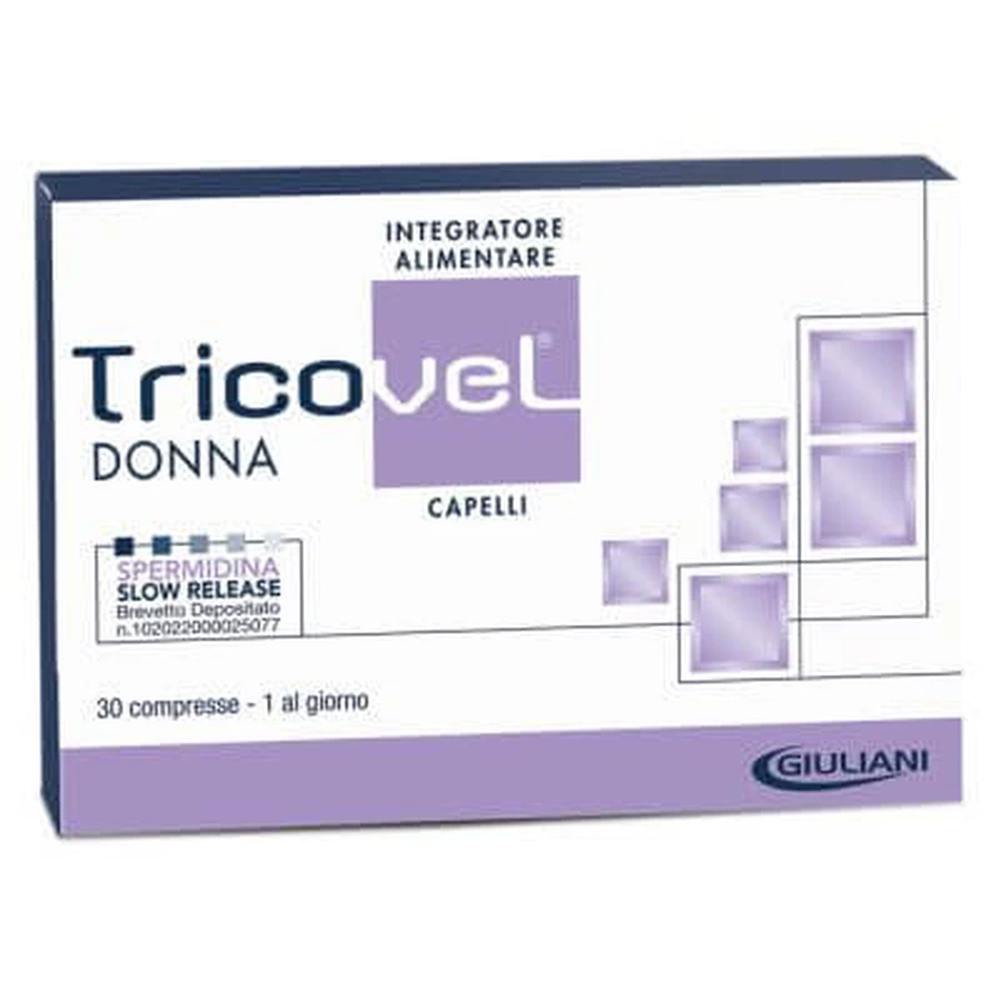 Tricovel donna voedingssupplement met specifieke voedingsstoffen voor het haar 30 tabletten