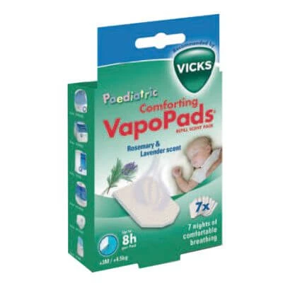 Vicks vapopads rozemarijn en lavendel geuren 7 stuks
