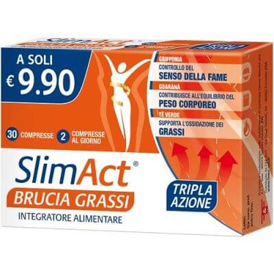 Slim act vetverbrander 30 tabletten