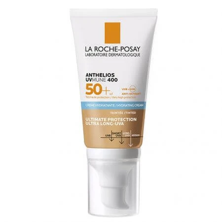  La Roche-Posay Anthelios krem nawilżający z kolorowym pigmentem do ochrony przeciwsłonecznej SPF 50+ UVmune, 50 ml,: ceny i cechy