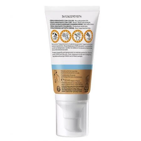  La Roche-Posay Anthelios krem nawilżający z kolorowym pigmentem do ochrony przeciwsłonecznej SPF 50+ UVmune, 50 ml,: ceny i cechy