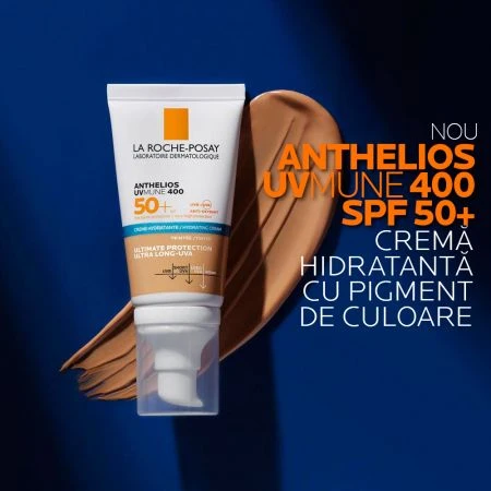  La Roche-Posay Anthelios krem nawilżający z kolorowym pigmentem do ochrony przeciwsłonecznej SPF 50+ UVmune, 50 ml,: ceny i cechy