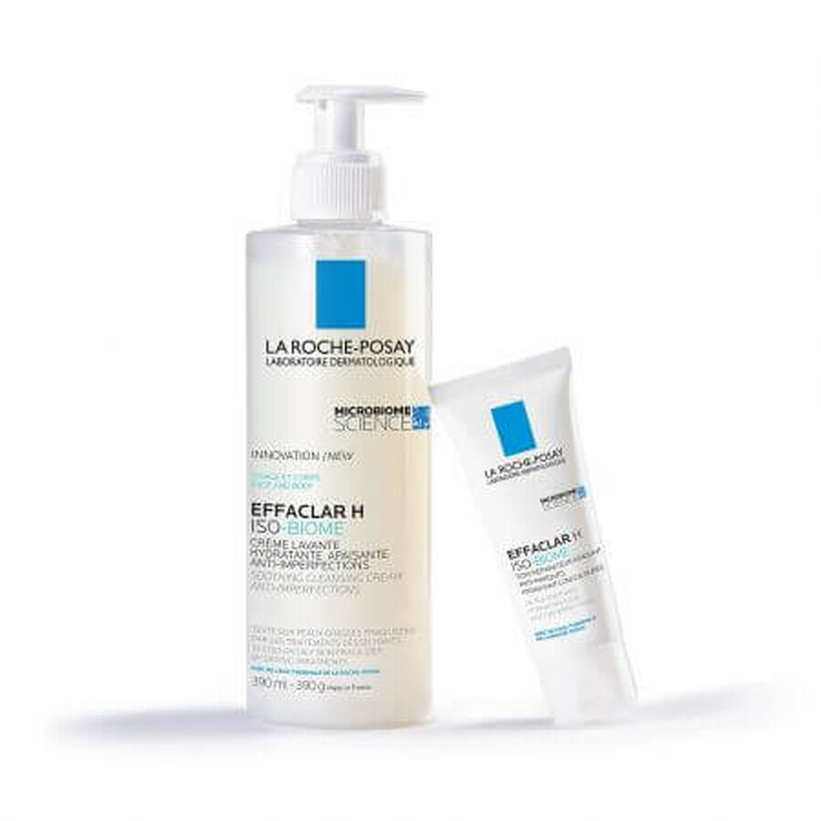 La Roche-Posay Effaclar H Iso-Biome crema hidratante y calmante para pieles grasas y frágiles, 40ml