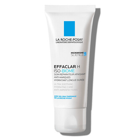 La Roche-Posay Effaclar H Iso-Biome crema hidratante y calmante para pieles grasas y frágiles, 40ml