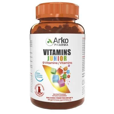 Vitaminen junior 60 suikervrije gummies rode vruchtensmaak