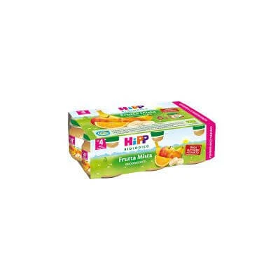 Hipp biologisch gehomogeniseerd gemengd fruit 6x80 g