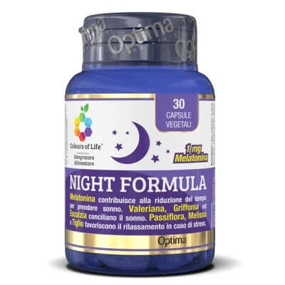 Colours of life nachtformule 30 vegetarische capsules 550 mg