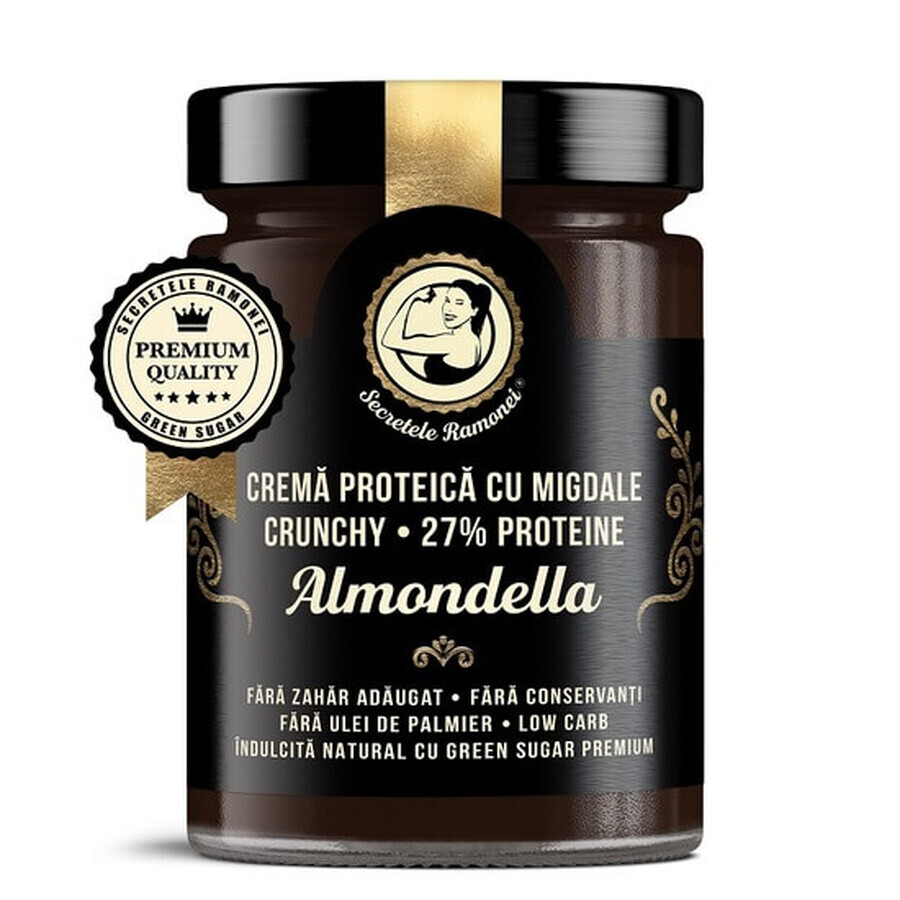 Crema proteica alla mandorla con mandorle croccanti, Ramona's Secrets, 350g, Remedia