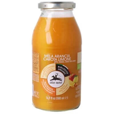 100% biologisch appelsap sinaasappel wortel citroensap 500 ml