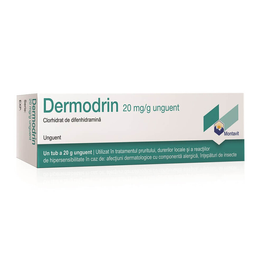 Dermodrin ointment, 20 grams, Montavit