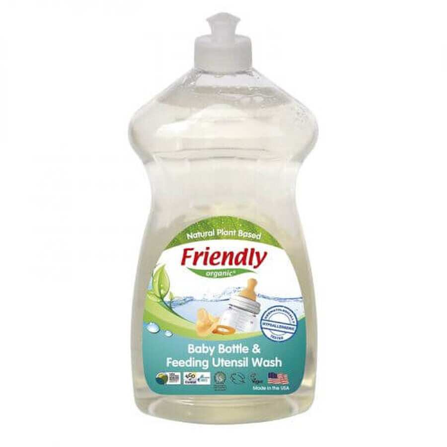 Détergent bio pour biberons et vaisselle, 739 ml, Friendly Organic