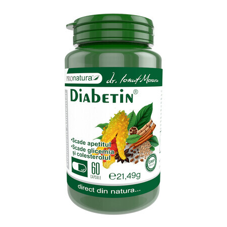 Diabetin, 60 Kapseln, Pro Natura