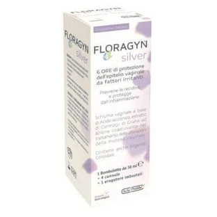 Floragyn silver pianka dopochwowa ze srebrem koloidalnym 50 ml