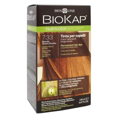 Biokap nutricolor delicate 7.33 nieuwe gouden tarwe blonde kleurstof 140 ml