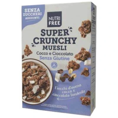Nutrifree Super Crunchy Muesli met kokos en chocolade zonder toegevoegde suiker 300 g