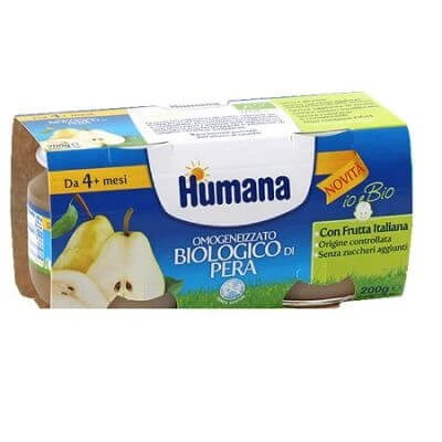 Humana gehomogeniseerde biologische peer 2 potten 100 g
