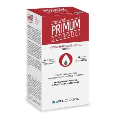 Primum zuiverende minidrink perzik 15 sticks 10 ml