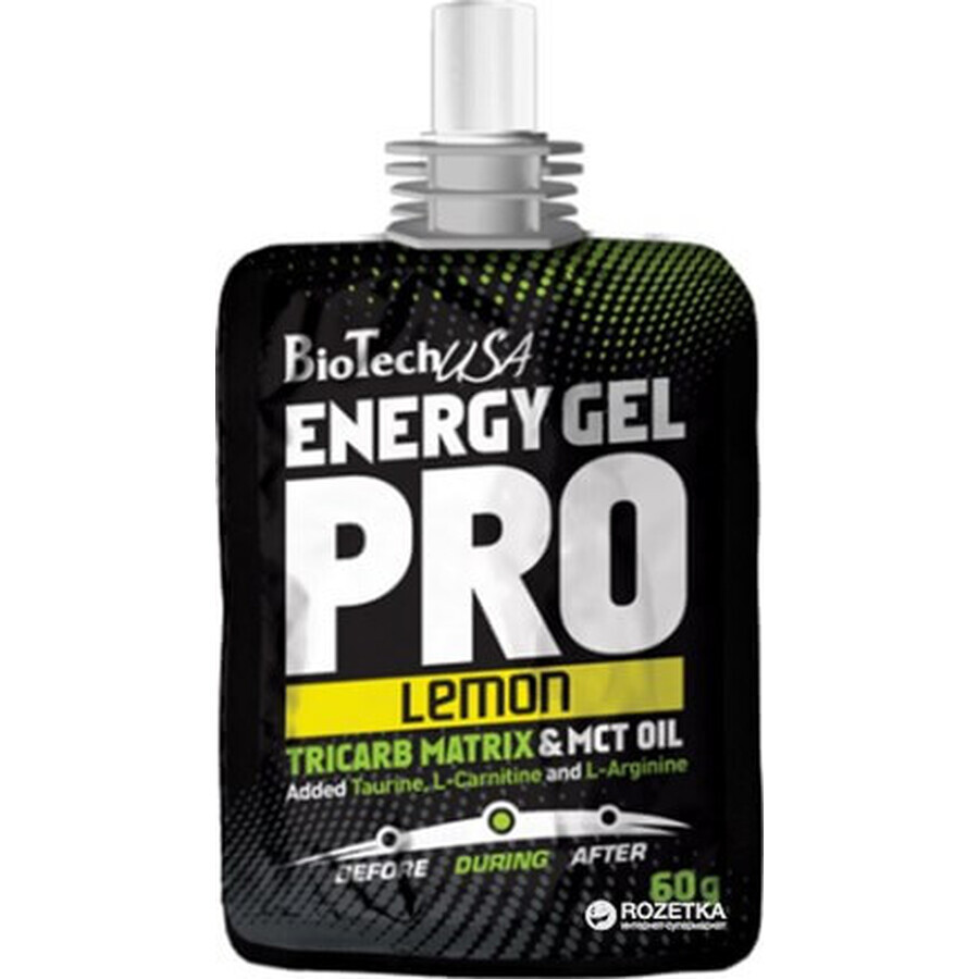 Energy Gel Citroen, 60 g, Biotech USA