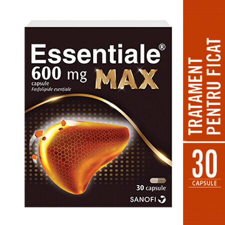 Essentiale MAX 600 mg, 30 capsule, Sanofi