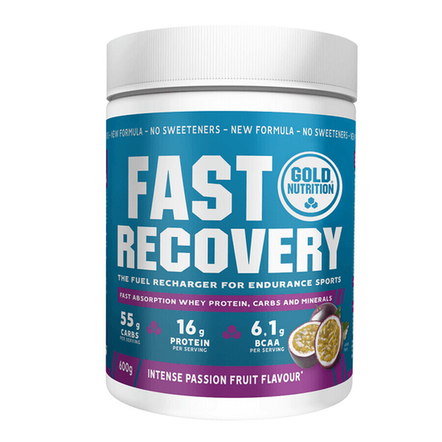 Fast recovery with passion fruit flavour, 600 g, Gold Nutrition