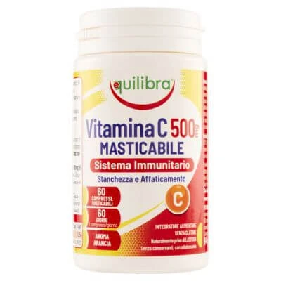 Vitamine c 500mg kauwbaar immuunsysteem 60 tabletten