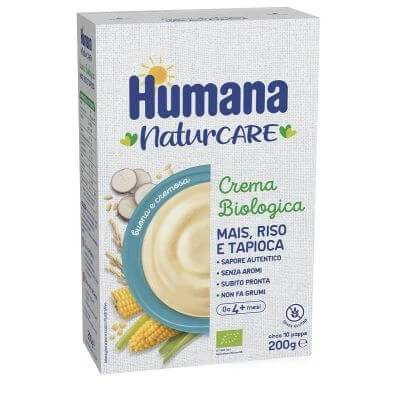 Humana crème maïs tapioca rijst biologisch 200 g
