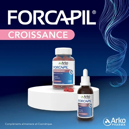 Forcapil supplement voor haargroei, 60 geleitjes, Arkopharma