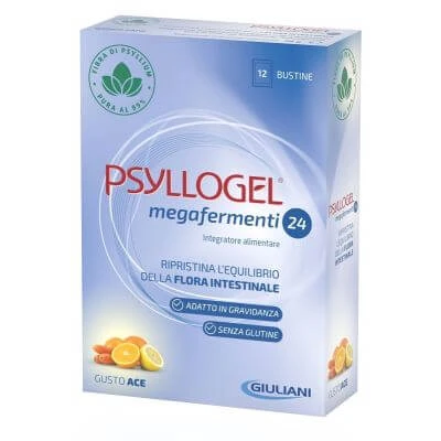 Psyllogel megafermenten 24 naalden 12 sachets 3 g