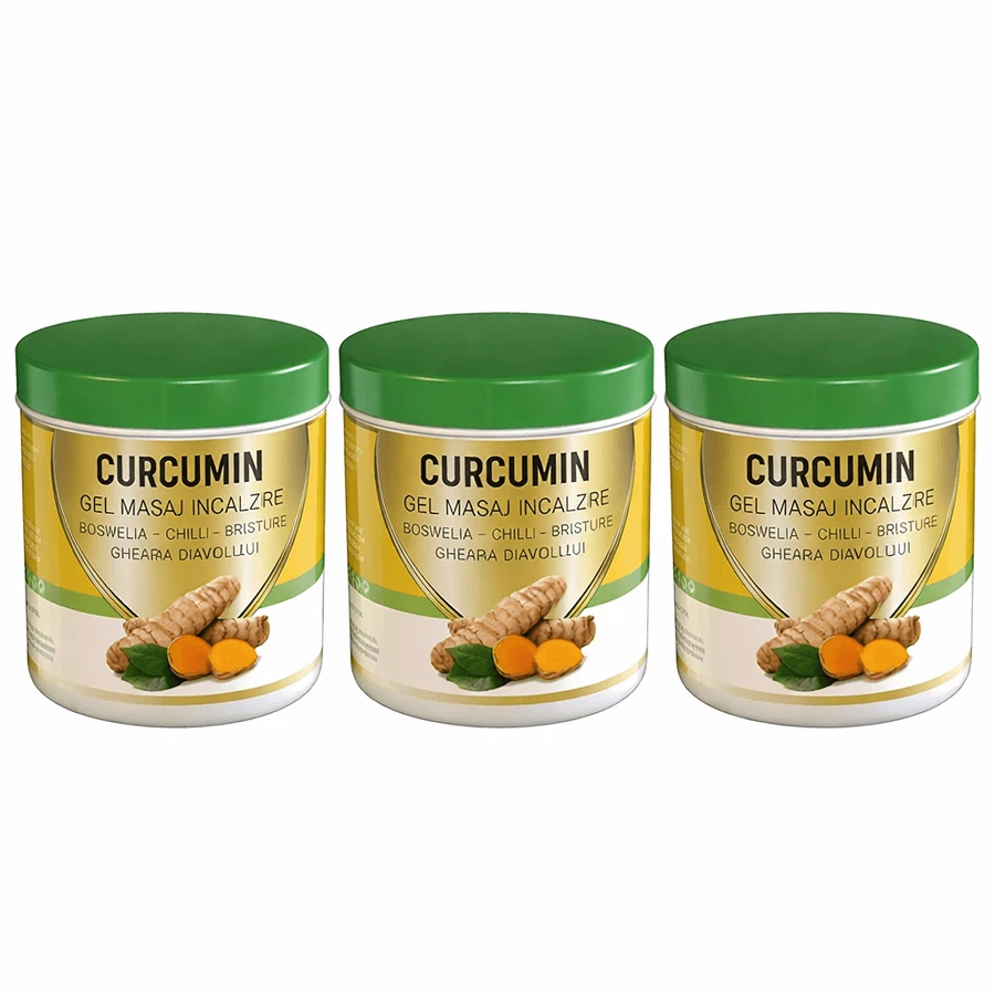 Curcumin warming massage gel, 3x275 ml, Praemium